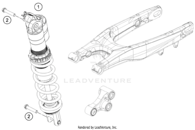 Shock Absorber FC 250 CHASSIS - 2023 Schematic