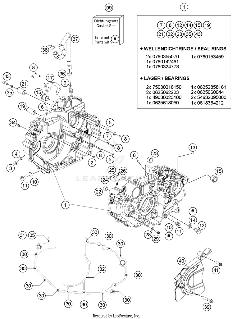 Engine Case 701 FE/FS US ENGINE - 2021 Schematic