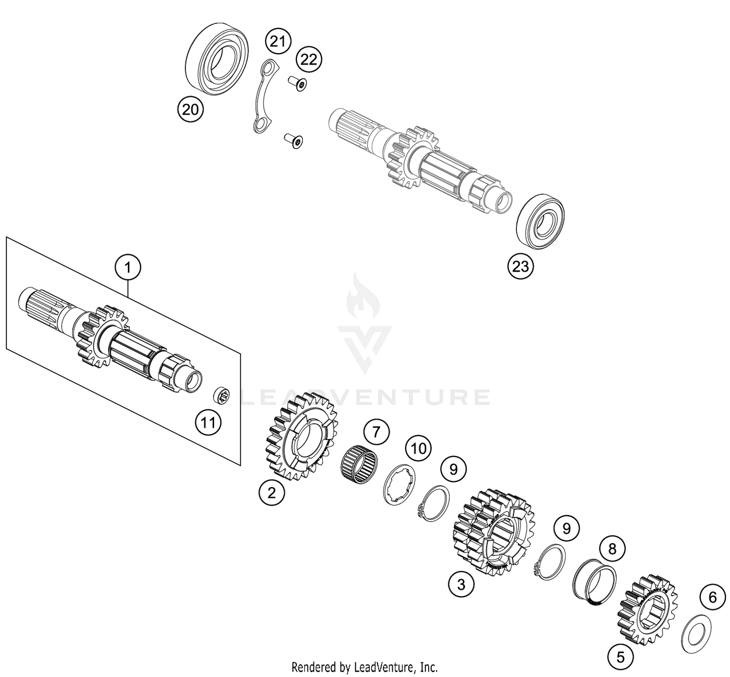 TRANSMISSION I - MAIN SHAFT