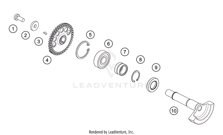 Balancer Shaft TC 250 ENGINE - 2020 Schematic