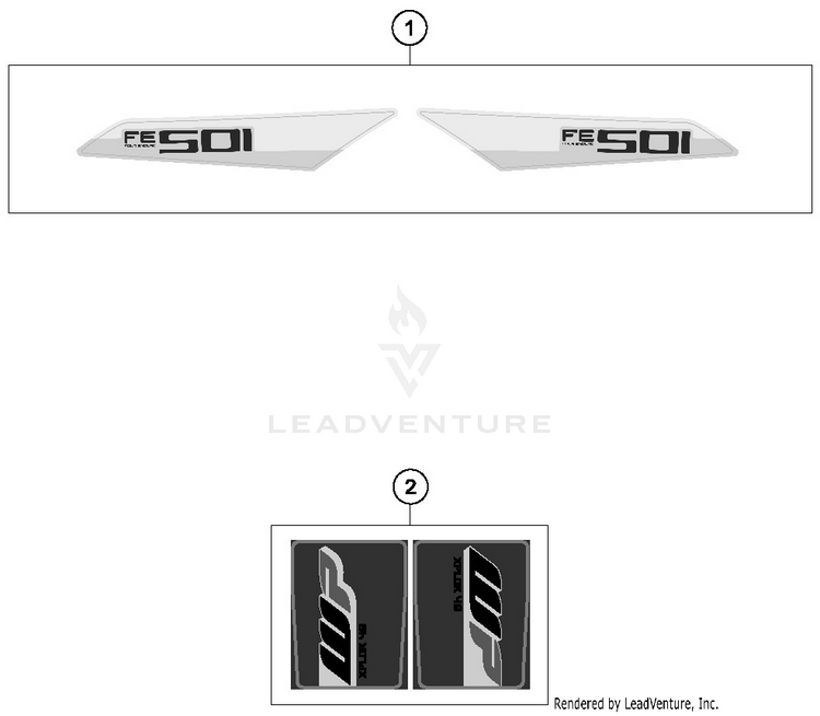 Decal FE 501 CHASSIS - 2019 Schematic