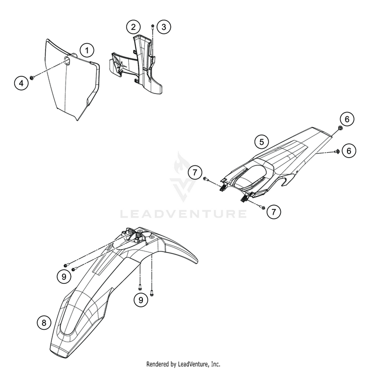 Mask, Fenders FS 450 CHASSIS - 2020 Schematic