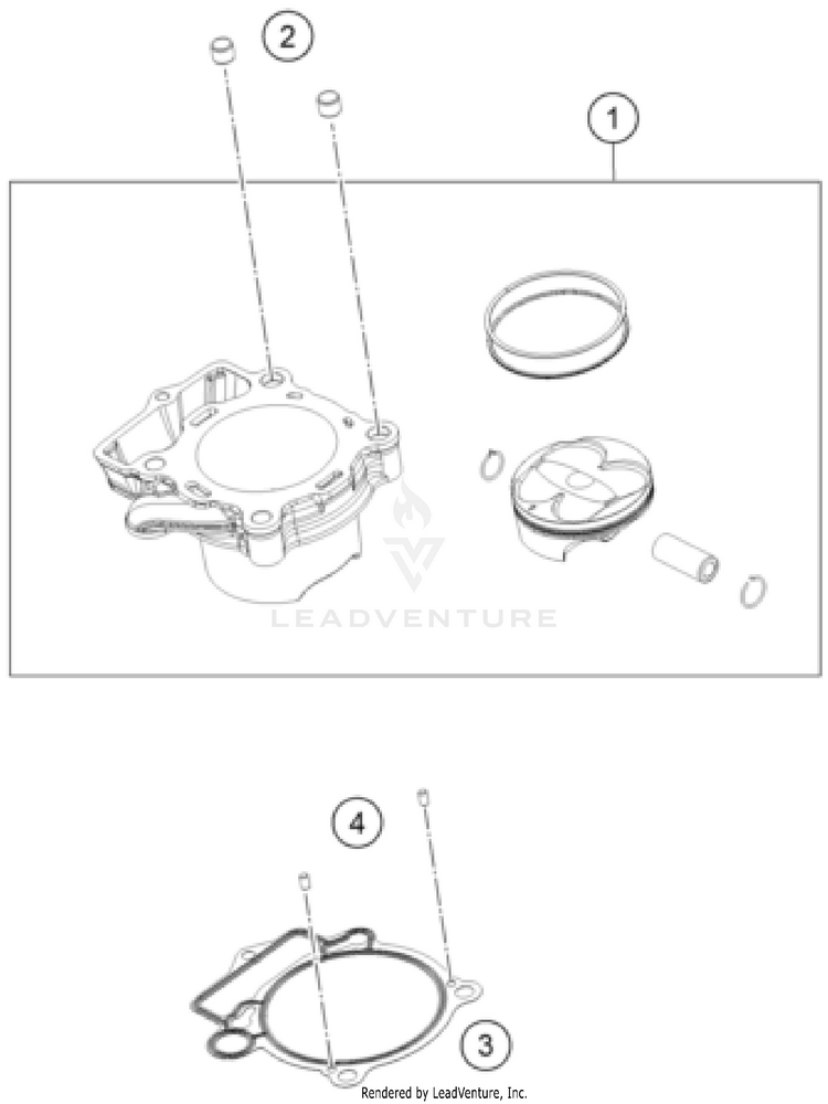 Cylinder FX 350 ENGINE - 2023 Schematic