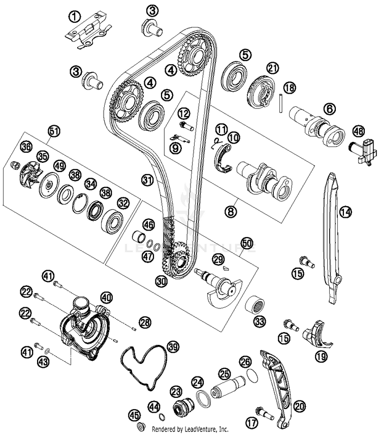 Timing Drive FE 350 ENGINE - 2015 Schematic