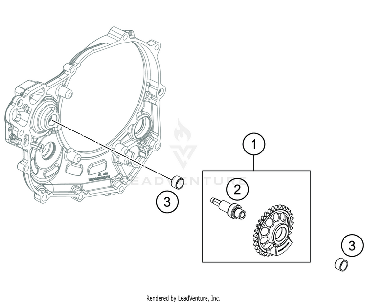 Balancer Shaft FE 501s ENGINE - 2020 Schematic