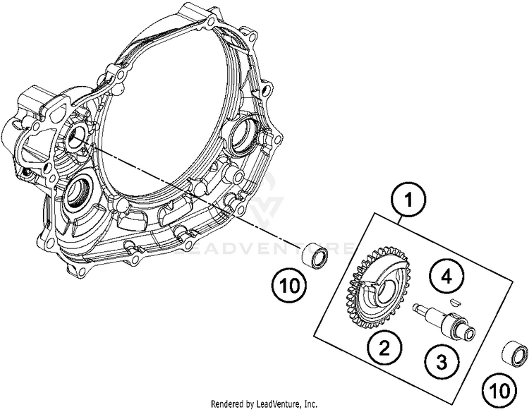 Balancer Shaft FC 450 ENGINE - 2014 Schematic