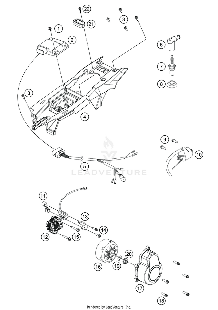 Ignition System TC 85 17 14 ENGINE - 2020 Schematic