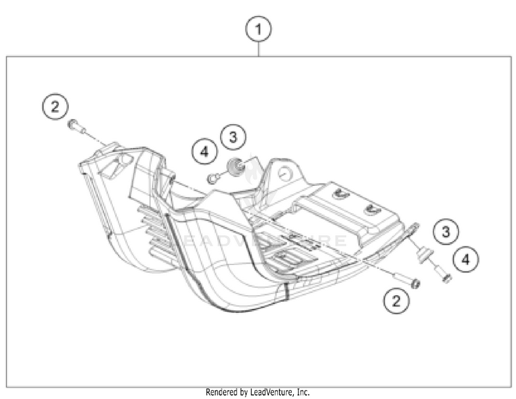 Engine Guard FC 450 ROCKSTAR EDITION CHASSIS - 2024 Schematic