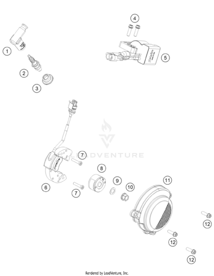 Ignition System TC 50 ENGINE - 2024 Schematic
