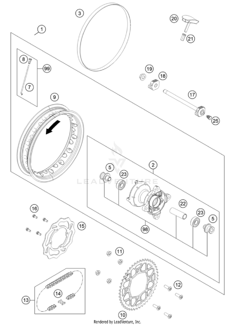 Rear Wheel Schematic