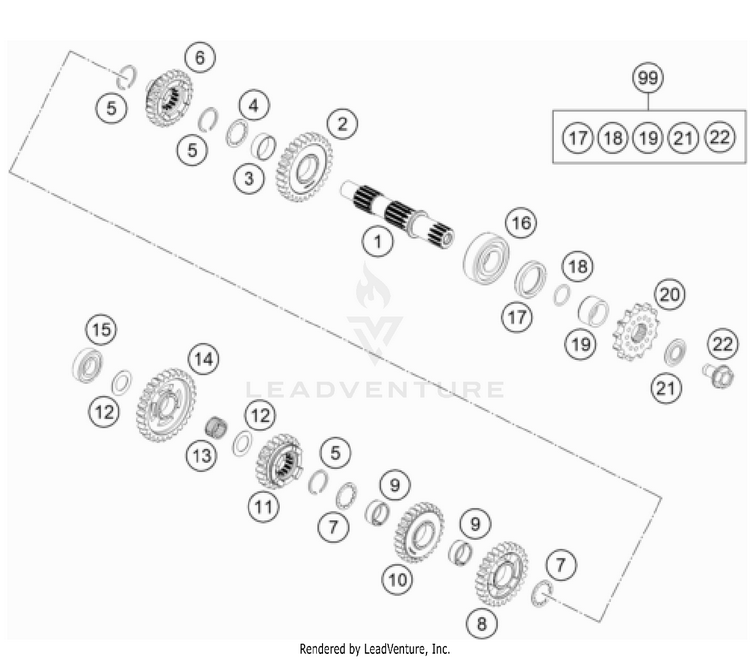 Transmission Ii - Countershaft TC 85 Engine - 2023 Schematic
