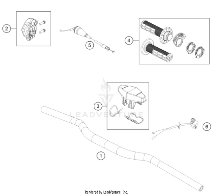 Handlebar, Controls TC 85 17/14 CHASSIS - 2025 Schematic