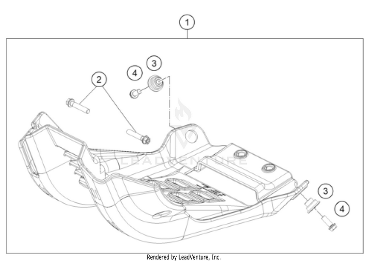 Engine Guard TX 300 CHASSIS - 2023 Schematic