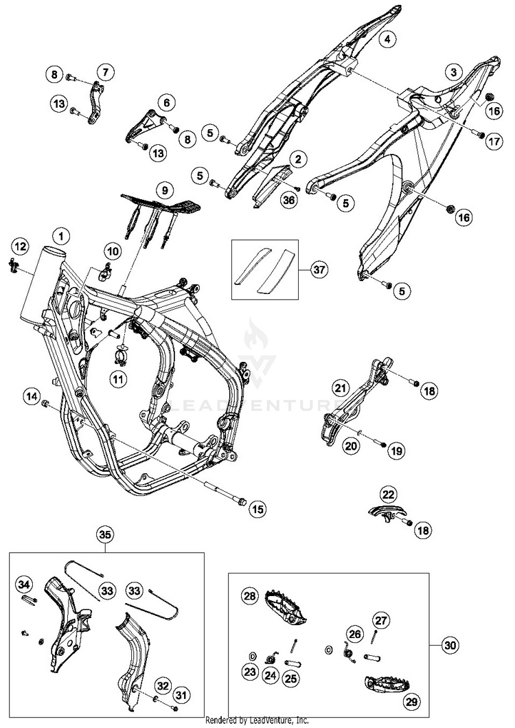 Frame FC 450 CHASSIS - 2019 Schematic