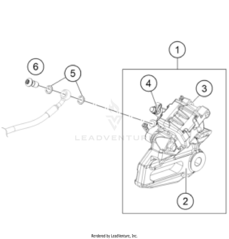 Rear Brake Caliper Schematic