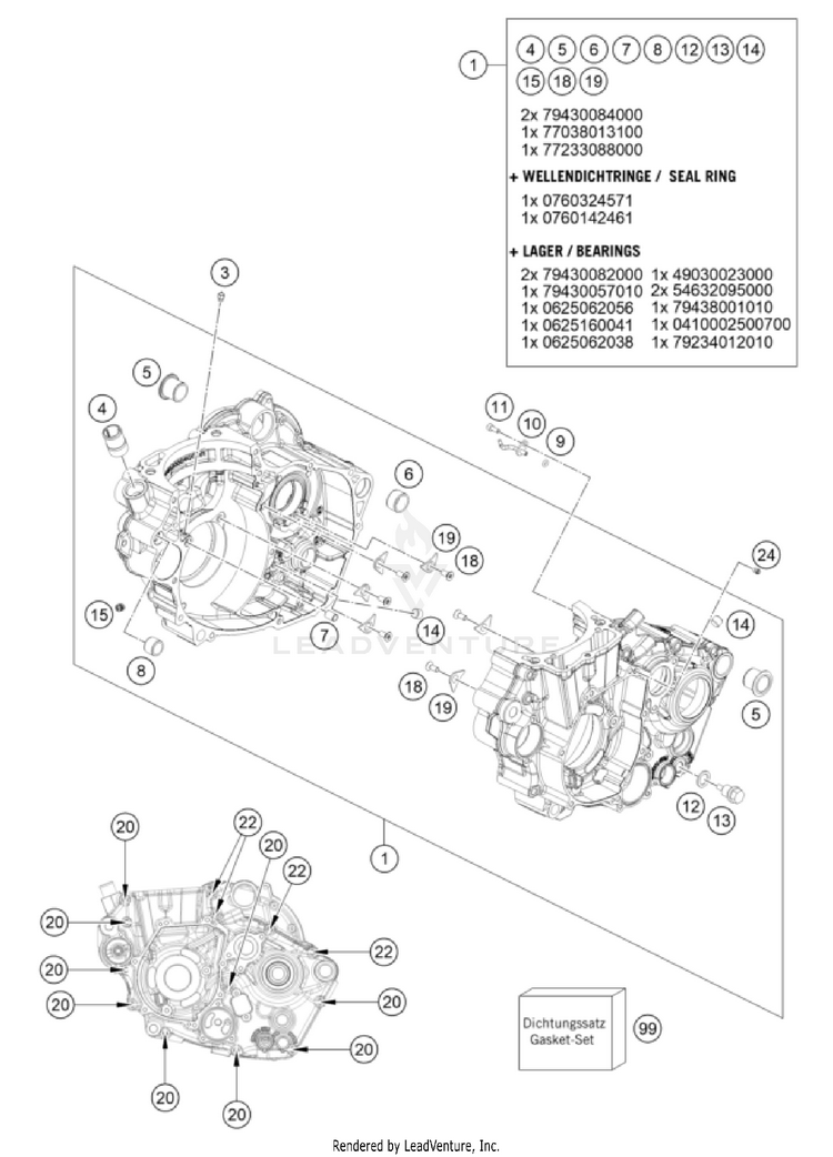 Engine Case FS 450 ENGINE - 2023 Schematic