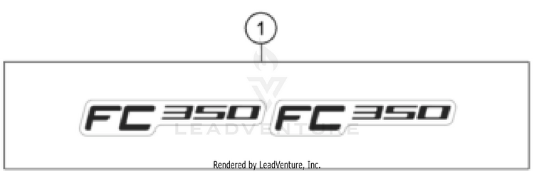 Decal FC 350 CHASSIS - 2023 Schematic