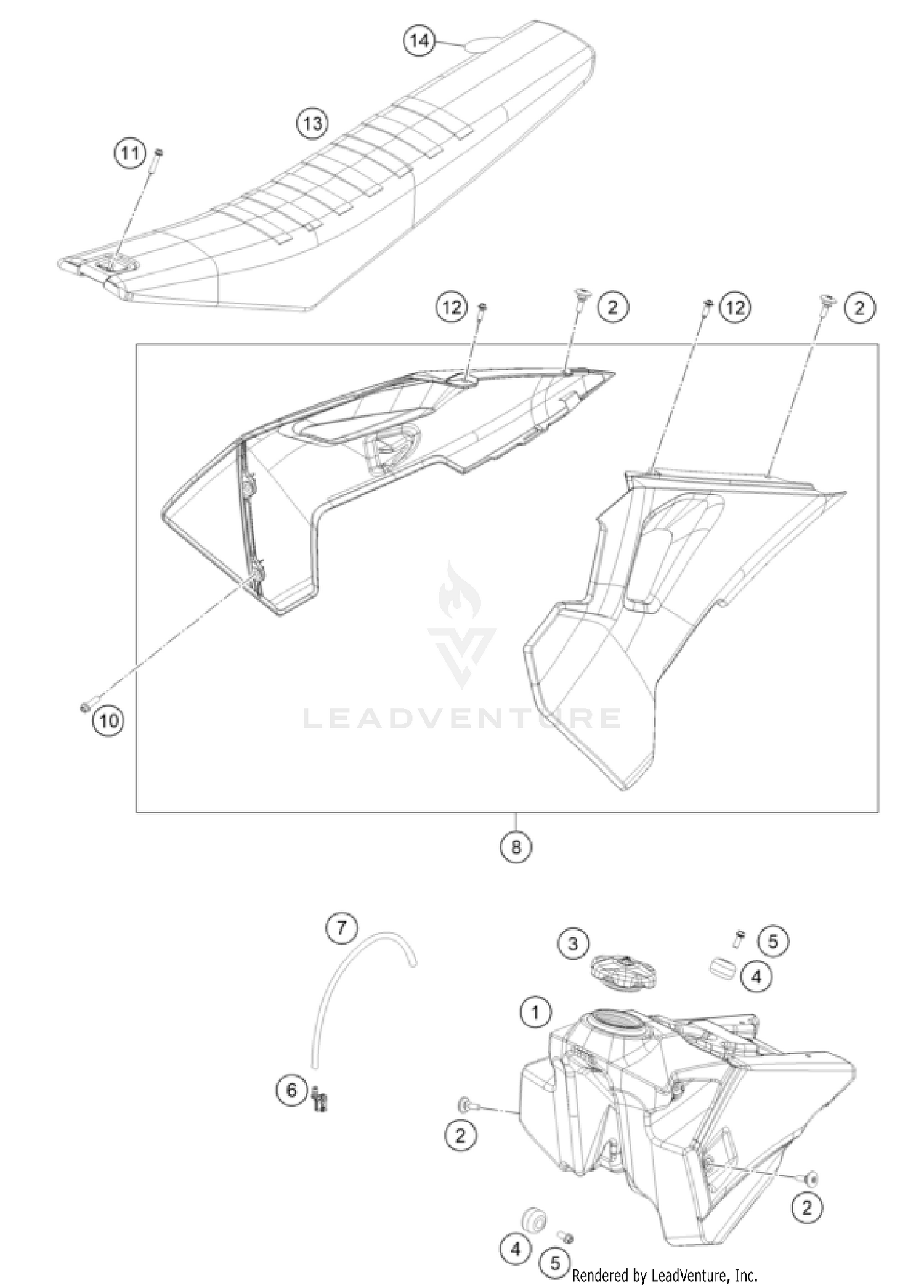 TANK, SEAT