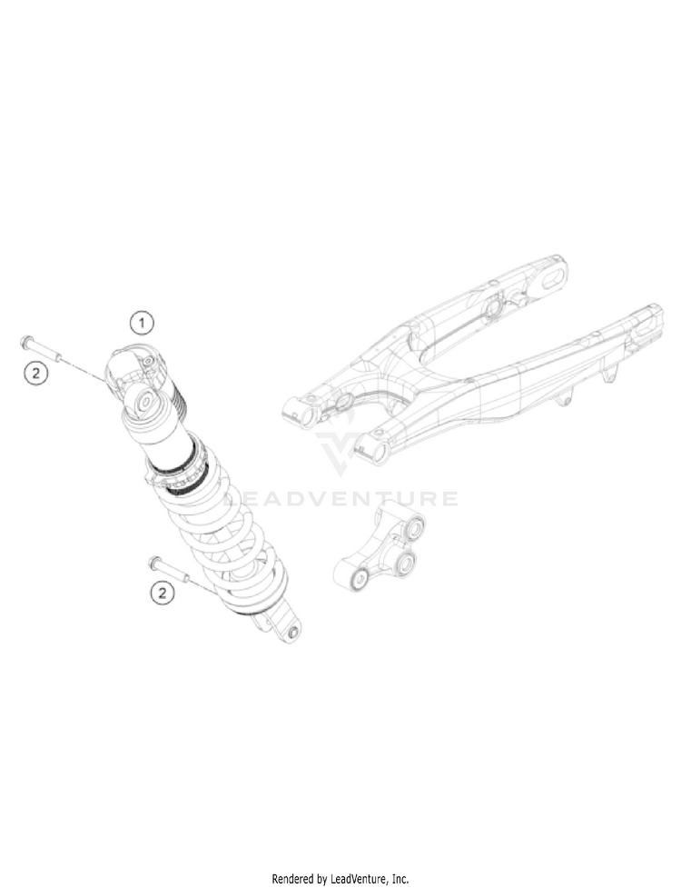 Shock Absorber FC 450 CHASSIS - 2022 Schematic