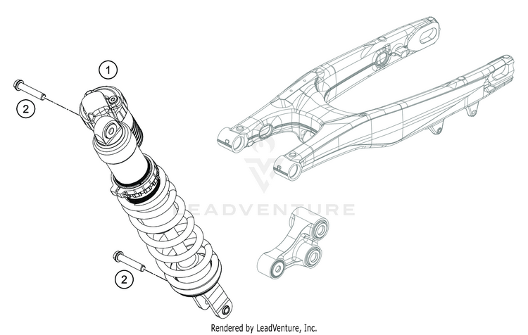 Shock Absorber FC 450 CHASSIS - 2020 Schematic