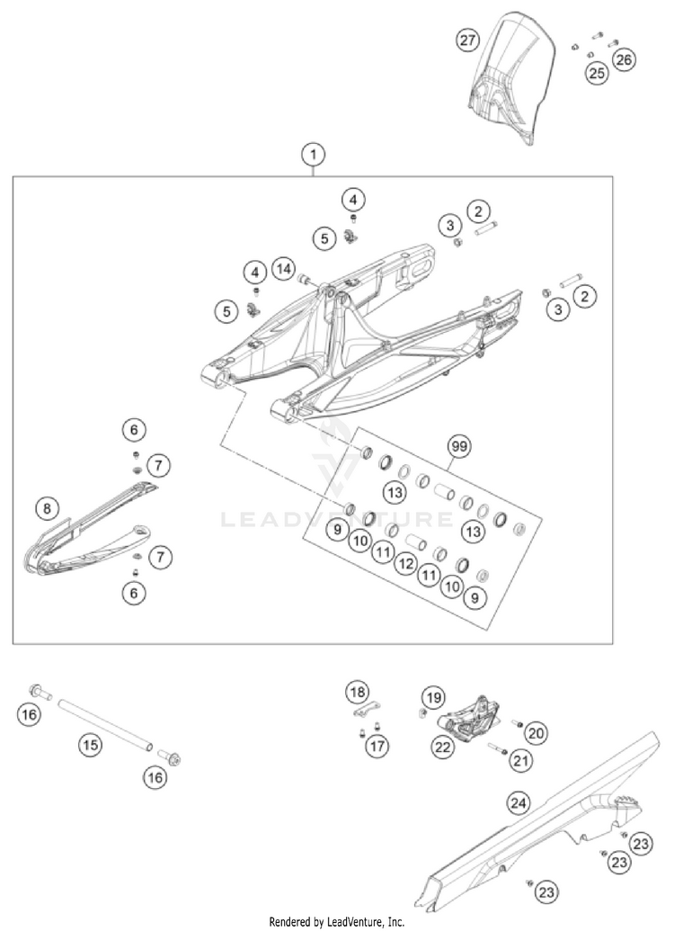 Swing Arm NORDEN 901 CHASSIS - 2024 Schematic