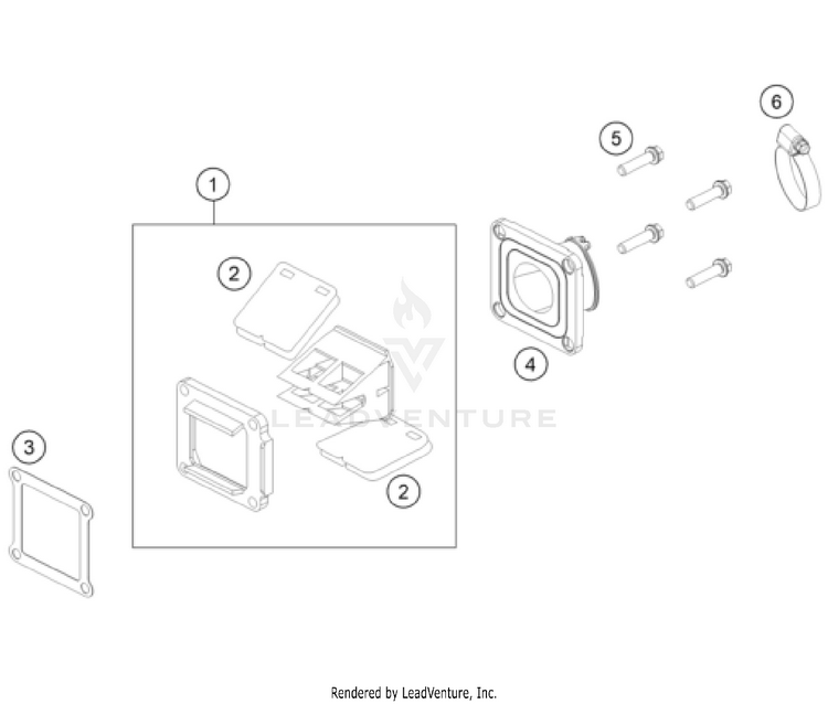 Reed Valve Case TC 85 ENGINE - 2025 Schematic