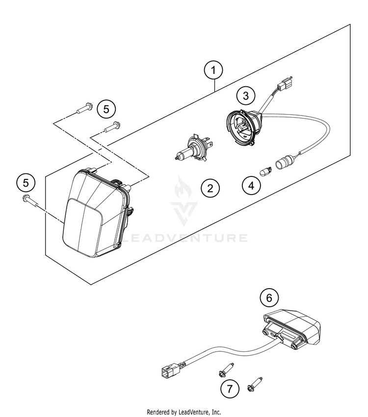 Lighting System FE 350 CHASSIS - 2021 Schematic