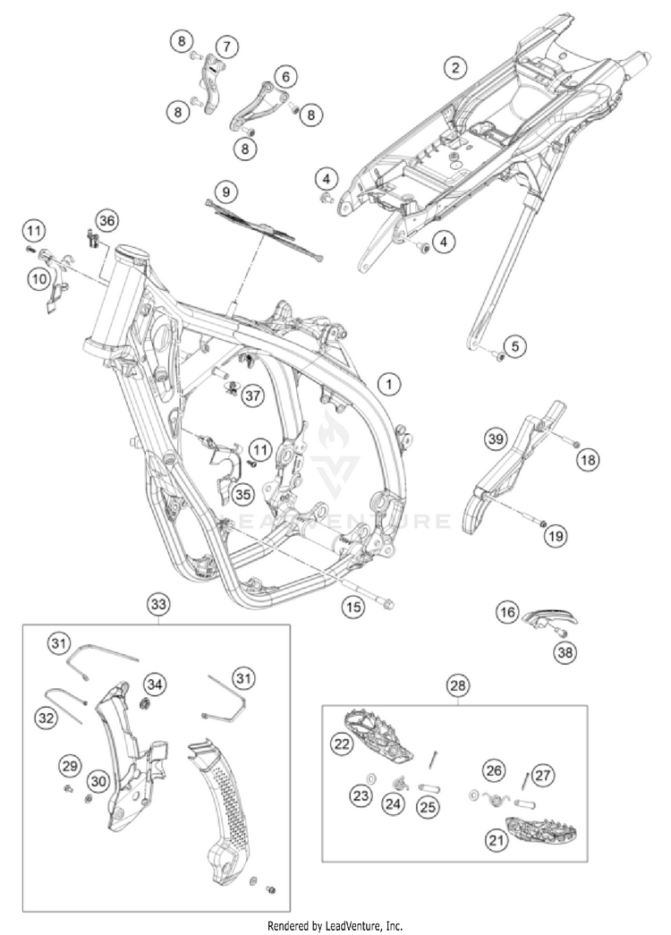 Frame FX 450 CHASSIS - 2024 Schematic