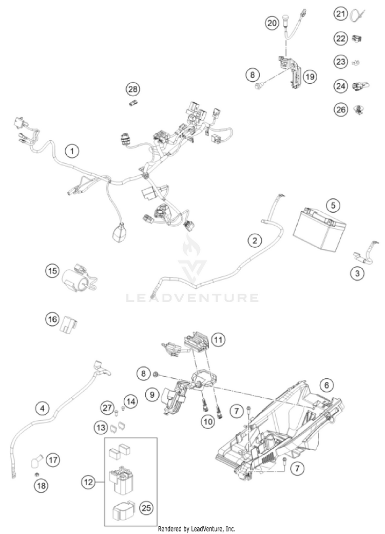 Wiring Harness FC 250 CHASSIS - 2022 Schematic