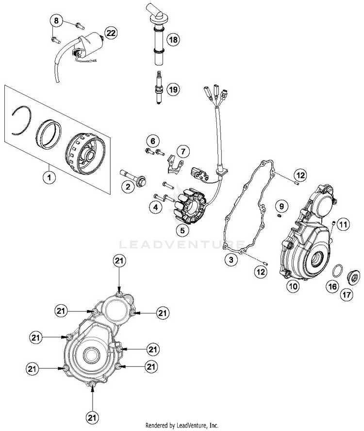 Ignition System FX 350 ENGINE - 2019 Schematic