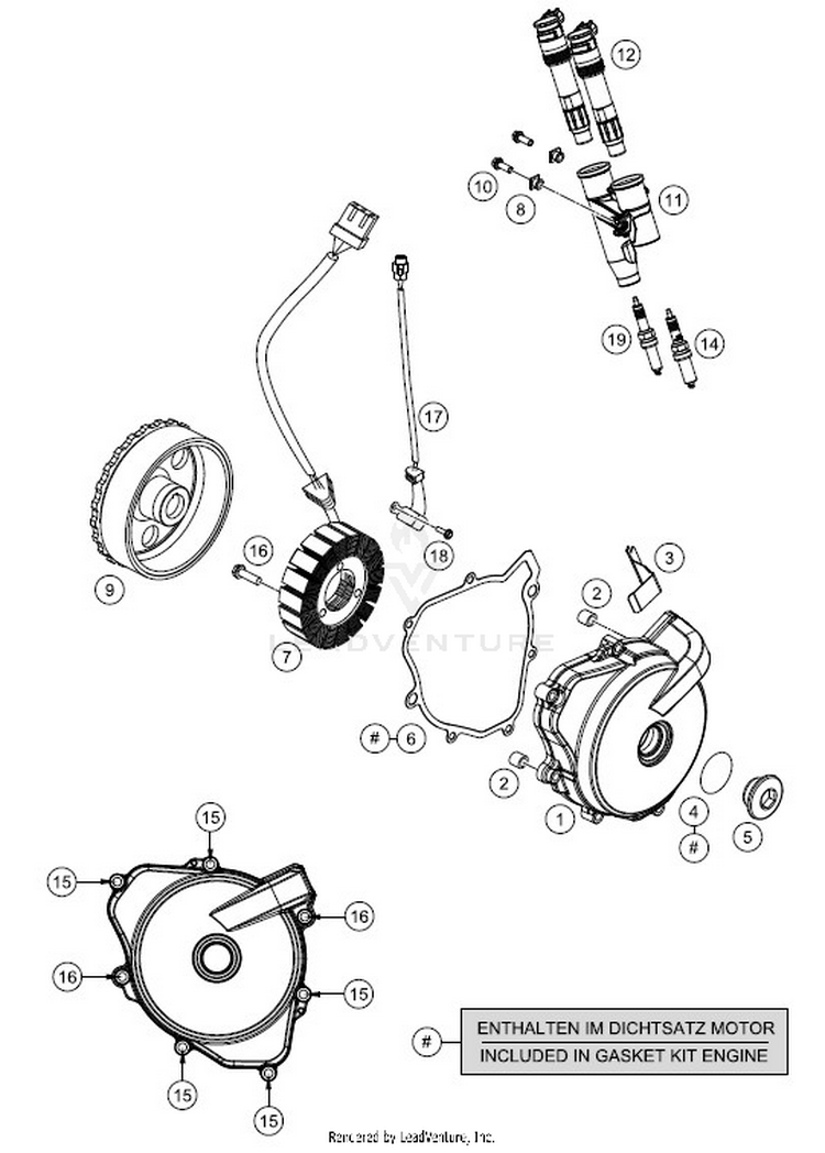 Ignition System 701 VITPILEN ENGINE - 2018 Schematic