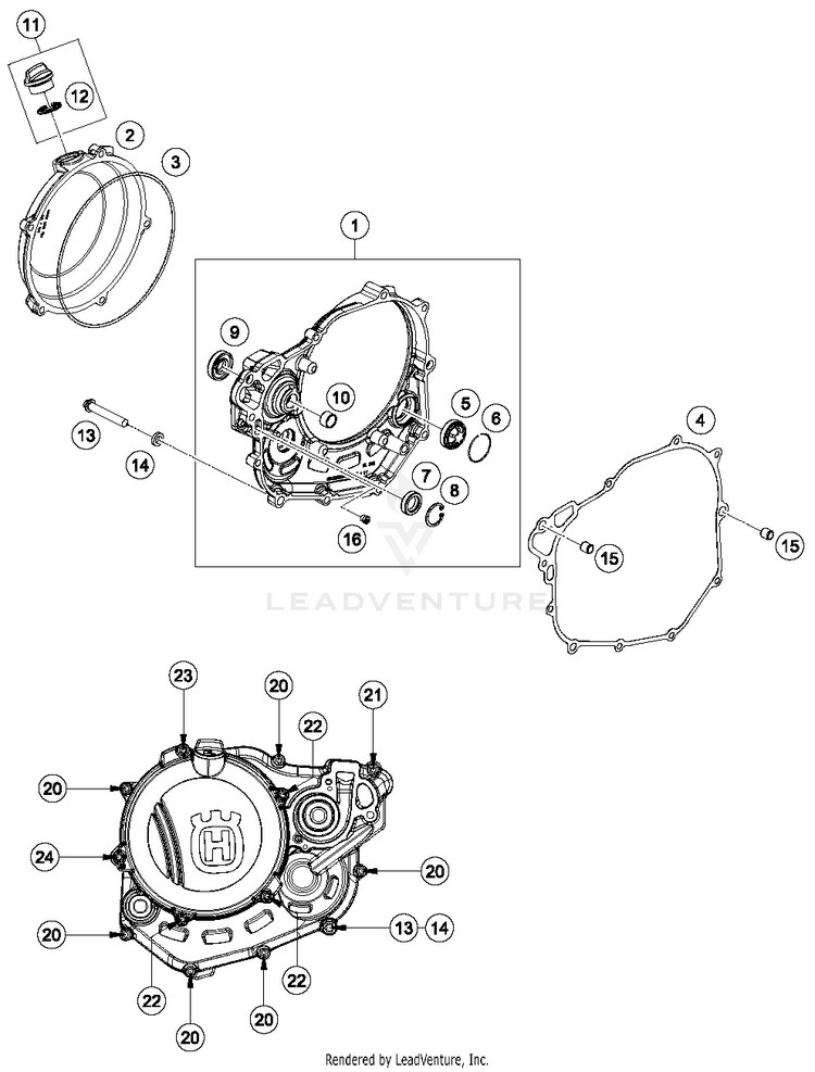 Clutch Cover FS 450 ENGINE - 2018 Schematic