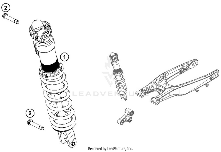 Shock Absorber TX 300 CHASSIS - 2019 Schematic
