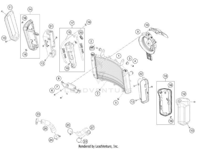 Cooling System 801 Svartpilen ENGINE - 2024 Schematic