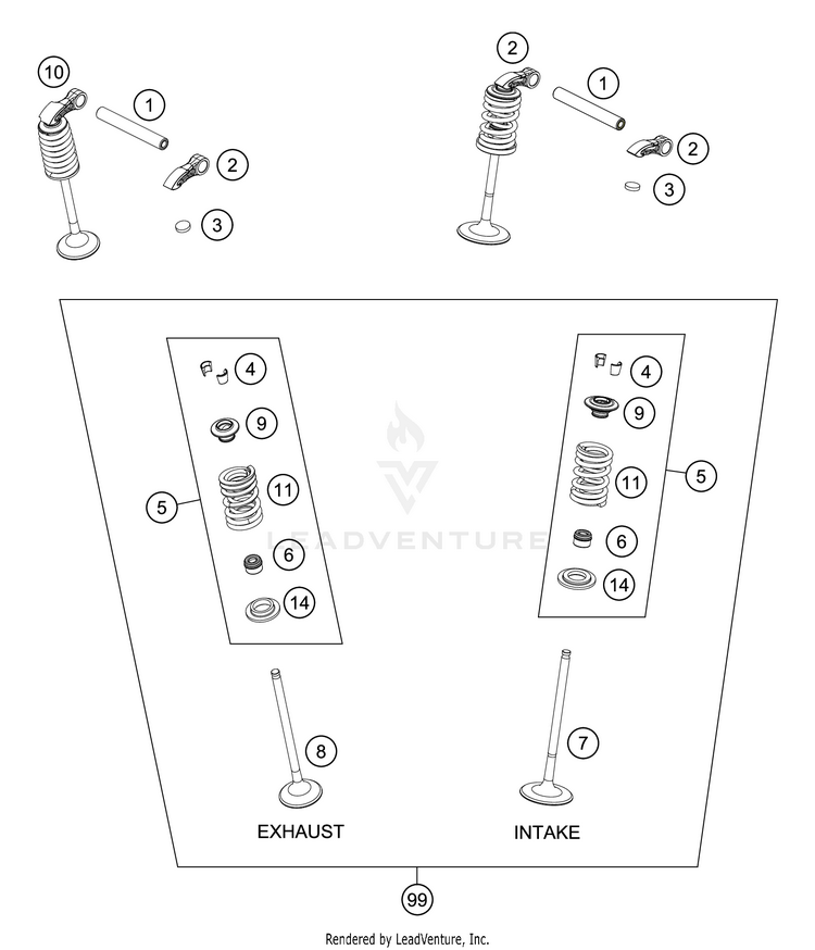Valve Drive FE 350 Engine - 2021 Schematic