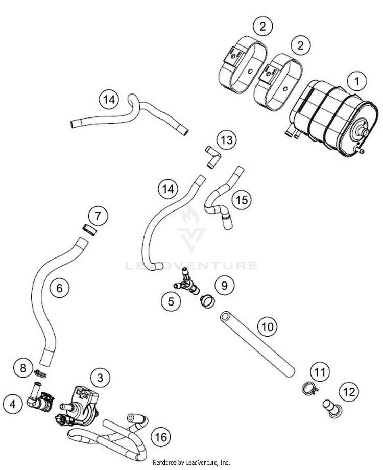 Evaporative Canister 701 VITPILEN CHASSIS - 2018 Schematic