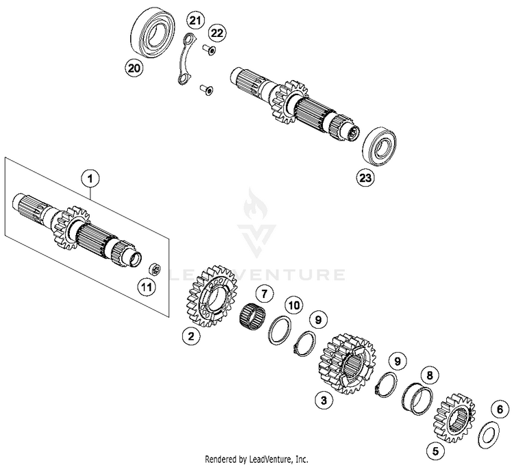 Transmission I - Main Shaft FS 450 ENGINE - 2018 Schematic