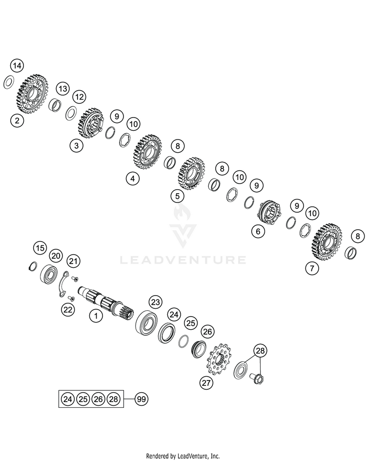 Transmission Ii - Countershaft FS 450 ENGINE - 2020 Schematic