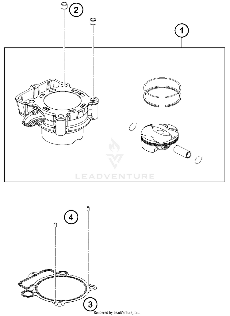 Cylinder FC 250 ENGINE - 2017 Schematic
