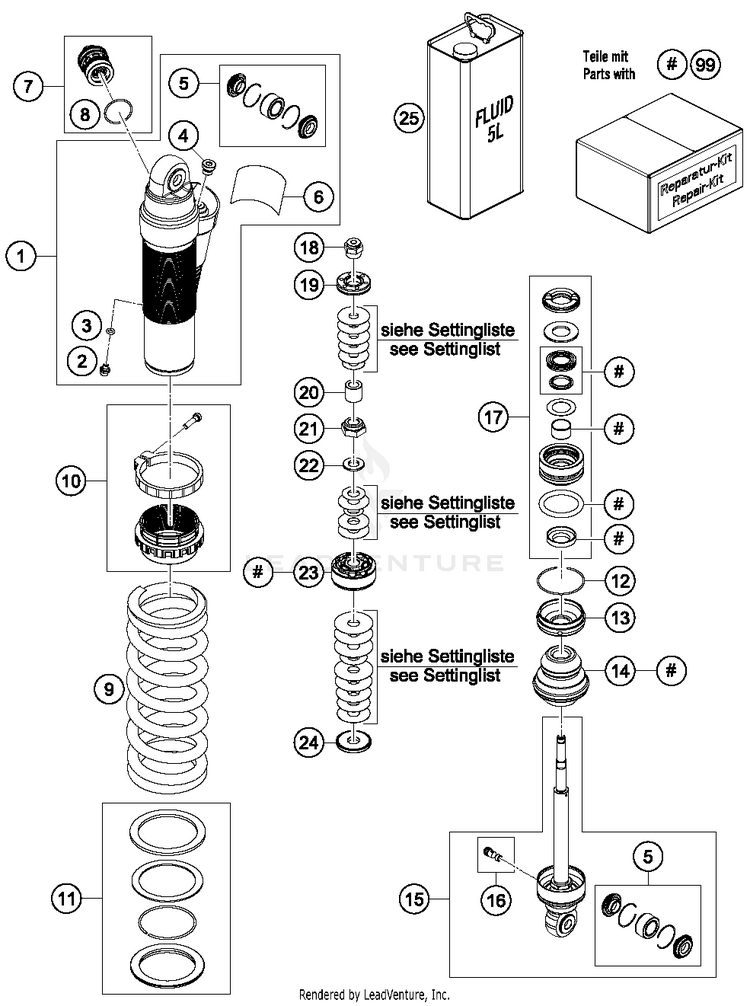 Shock Absorber Disassembled TC 85 17 14 CHASSIS - 2018 Schematic