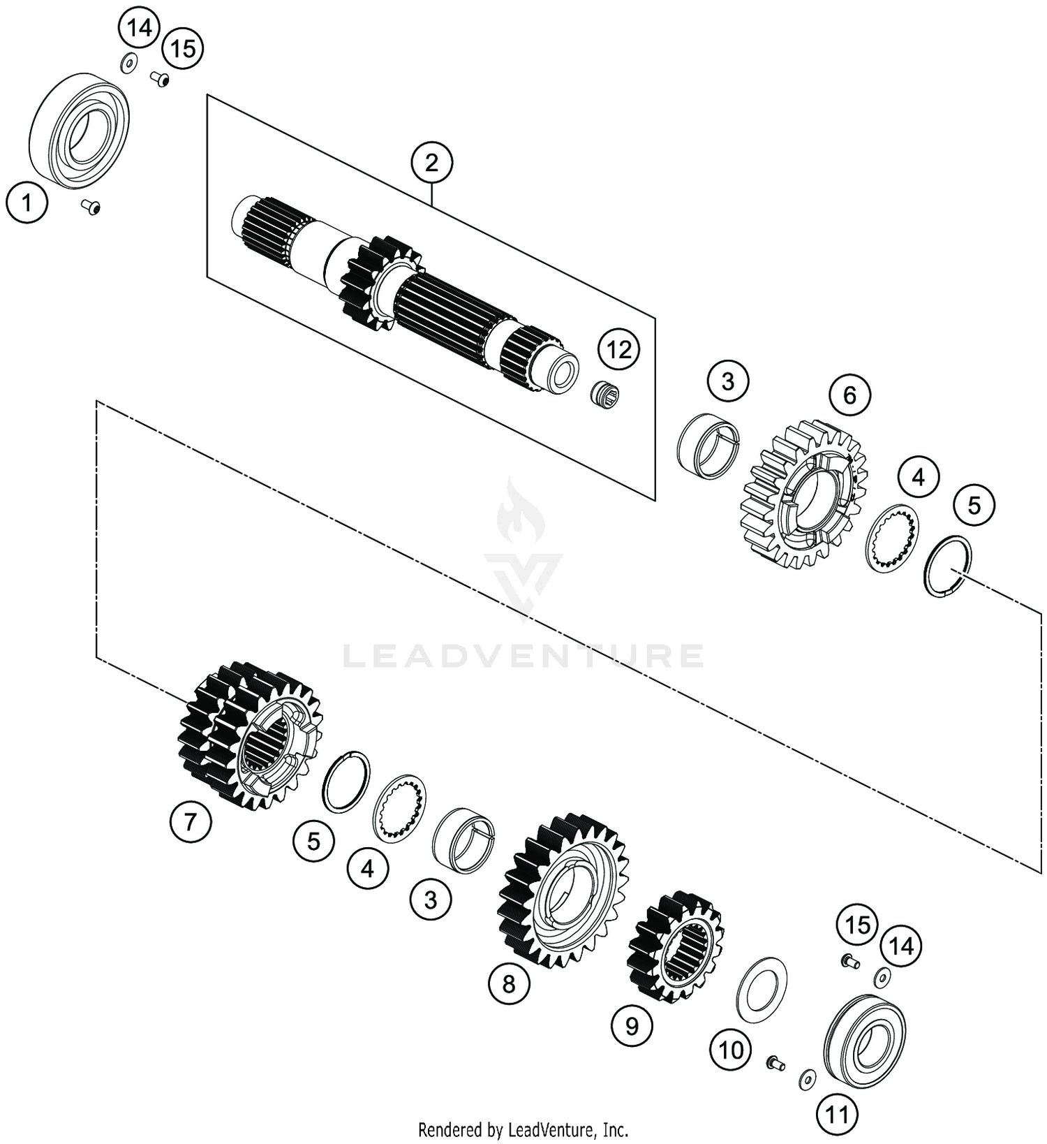 TRANSMISSION I - MAIN SHAFT