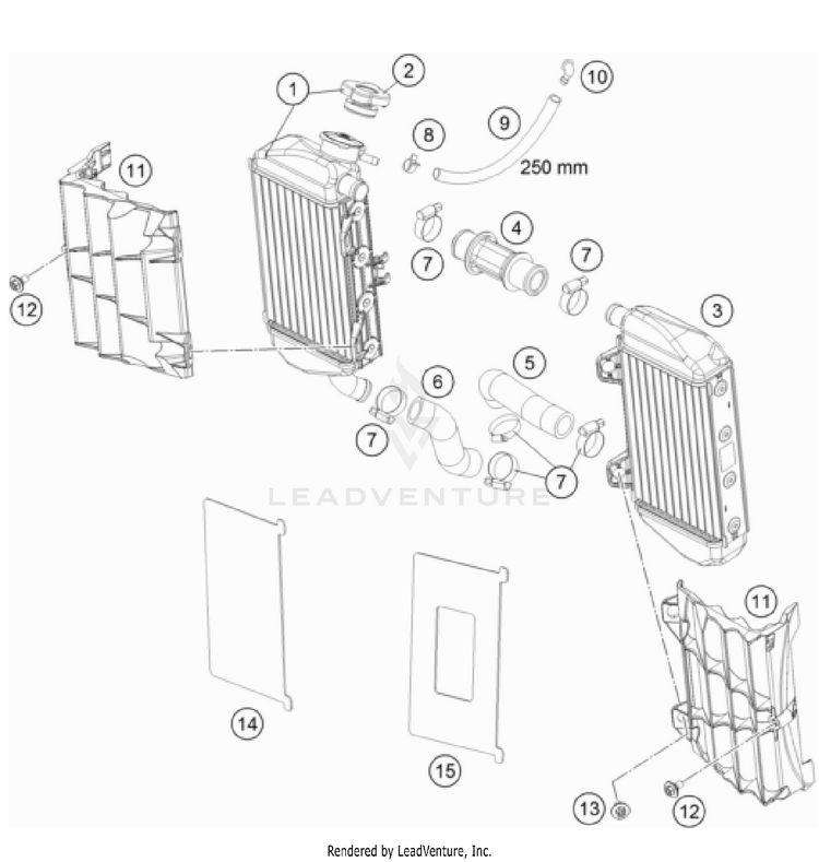 Cooling System TC 85 Engine - 2023 Schematic