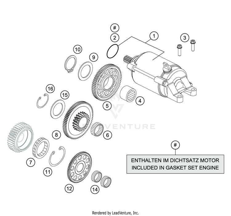 Electric Starter VITPILEN 701 ENGINE - 2020 Schematic