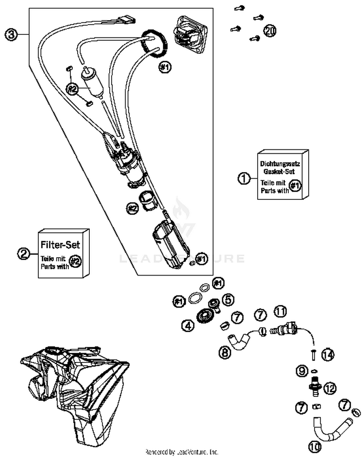 Fuel Pump FE 350 CHASSIS - 2014 Schematic