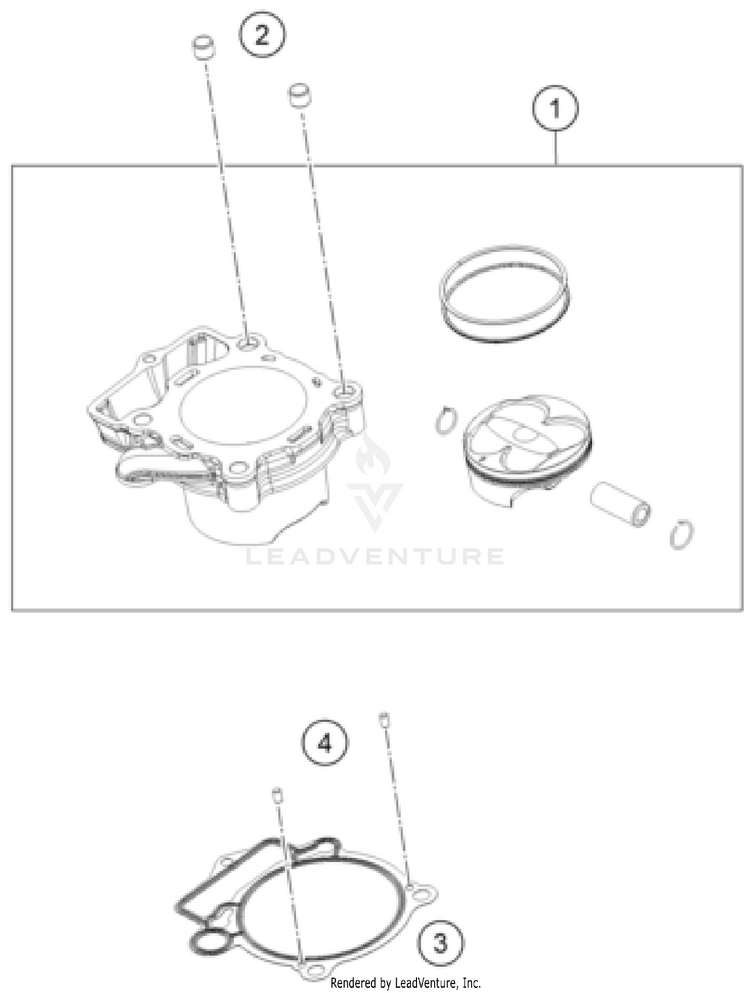 Cylinder FX 350 ENGINE - 2025 Schematic