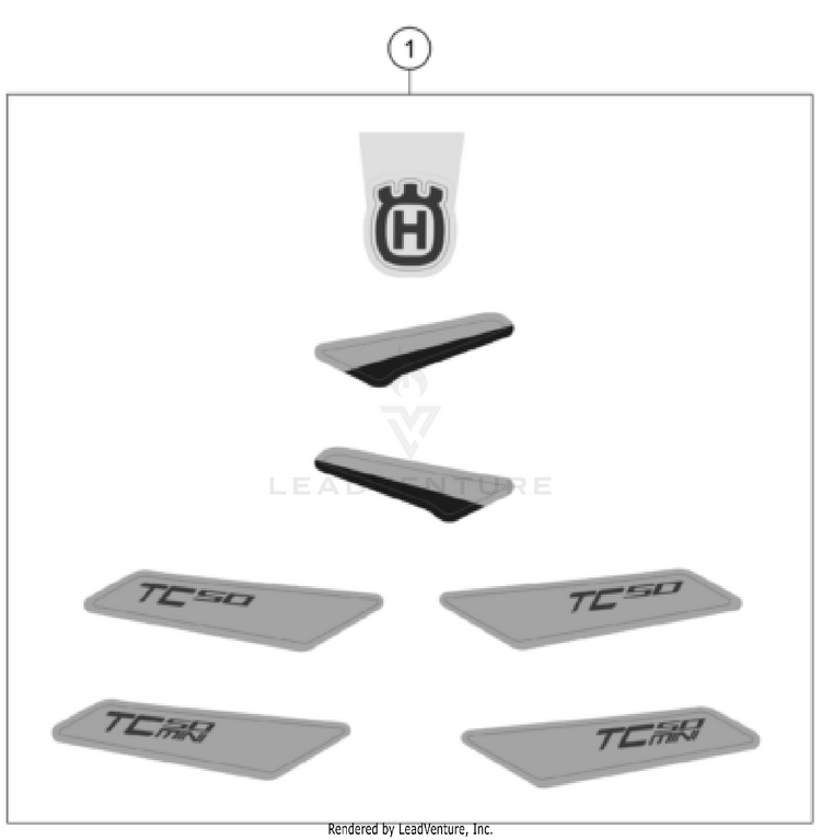 Decal TC 50 MINI CHASSIS - 2023 Schematic