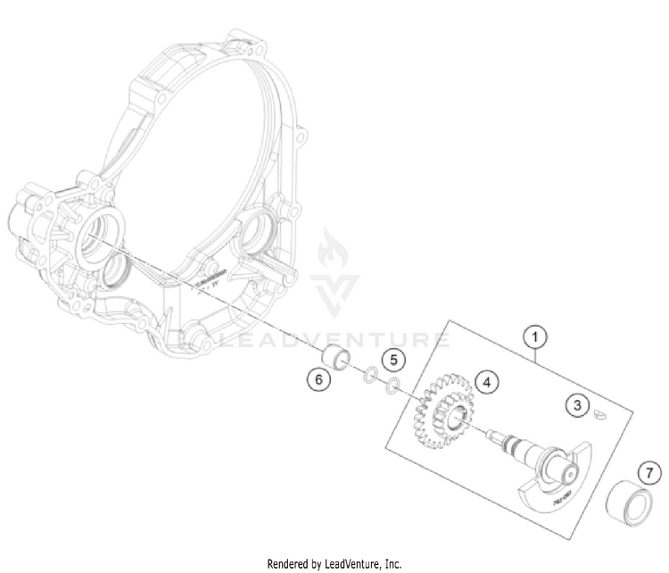 Balancer Shaft FC 250 Engine - 2023 Schematic