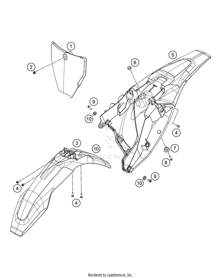 Mask, Fenders TC 85 17 14 CHASSIS - 2020 Schematic