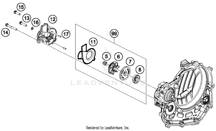 Water Pump FC 450 ENGINE - 2018 Schematic