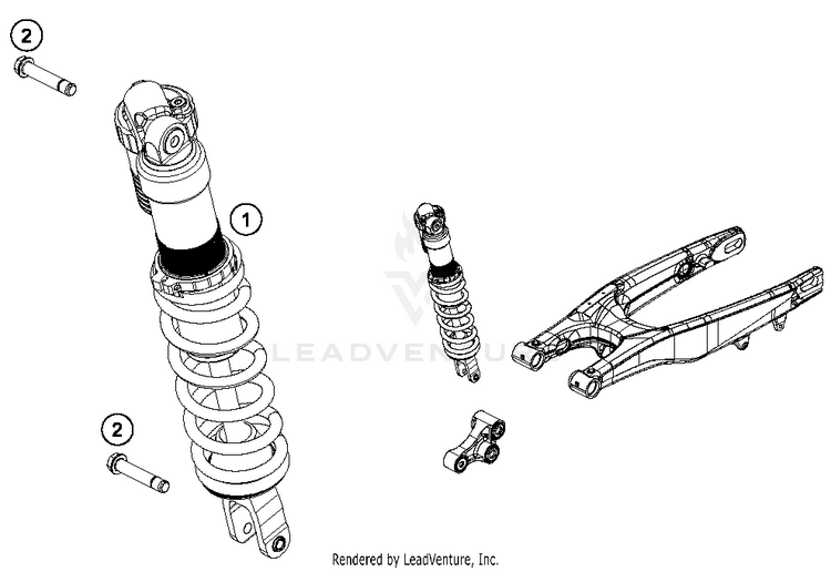 Shock Absorber TC 250 CHASSIS - 2018 Schematic